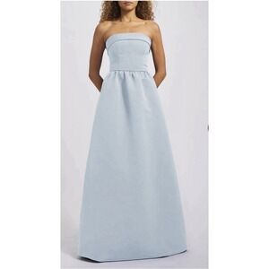 Amsale Rene Strapless Light Blue Bridal Gown